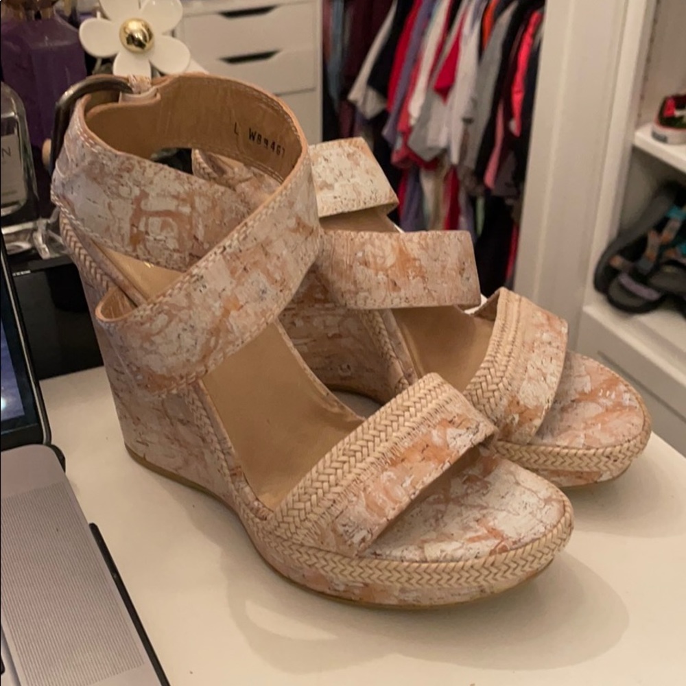 Stuart Weitzman Cork Wedges